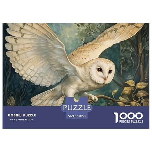 Puzzle 1000 Teile White Eule- Nocturnal VogelPuzzel Für Erwachsene - 100% Recycelten Kartons Jigsaw Puzzle Erwachsene Und Kinder - Familienspaß Von 70x50cm/1000pcs Puzzle 1000 Teile White Eule- Nocturnal VogelPuzzel Für Erwachsene - 100% Recycelten Kartons Jigsaw Puzzle Erwachsene Und Kinder - Familienspaß Von 70x50cm/1000pcs von TZOVPCDFA