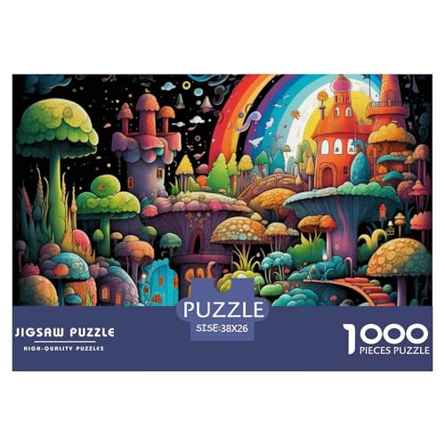 Puzzle 1000 Teile Wunderland- Magic SchlossPuzzel Für Erwachsene - 100% Recycelten Kartons Jigsaw Puzzle Erwachsene Und Kinder - Familienspaß Von 38x26cm/1000pcs von TZOVPCDFA