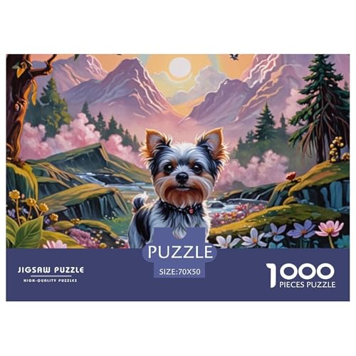 Puzzle 1000 Teile Yorkshire Terrier- Pet HundPuzzel Für Erwachsene - 100% Recycelten Kartons Jigsaw Puzzle Erwachsene Und Kinder - Familienspaß Von 70x50cm/1000pcs Puzzle 1000 Teile Yorkshire Terrier- Pet HundPuzzel Für Erwachsene - 100% Recycelten Kartons Jigsaw Puzzle Erwachsene Und Kinder - Familienspaß Von 70x50cm/1000pcs von TZOVPCDFA