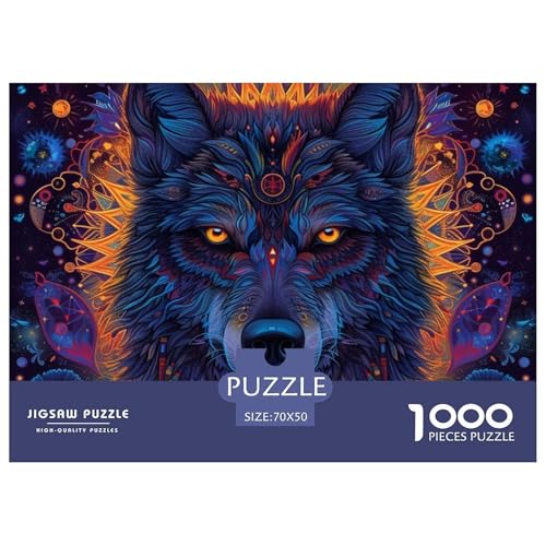 Puzzle Für Erwachsene, 1000 Teile Wolf– WolfTotem Puzzle, 1000-teiliges Puzzle Für Erwachsene Und Kinder – 70x50cm/1000pcs von TZOVPCDFA