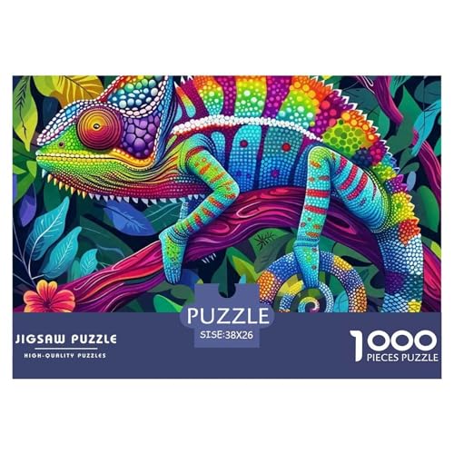 Puzzle Für Erwachsene 1000 Teile ChameleonErwachsene Puzzles Puzzlespiele Reptile Theme Für Familie Freunde Für Erwachsene Kinder 38x26cm/1000pcs Puzzle Für Erwachsene 1000 Teile ChameleonErwachsene Puzzles Puzzlespiele Reptile Theme Für Familie Freunde Für Erwachsene Kinder 38x26cm/1000pcs von TZOVPCDFA