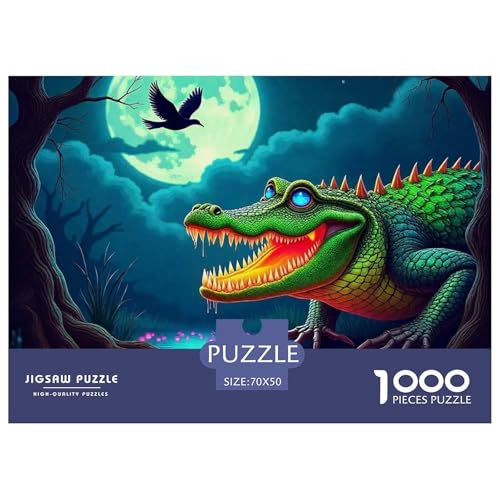 Puzzle Für Erwachsene 1000 Teile CocodriloHerausforderung Spielzeug Cartoon Style Geschenke Für Männer Für Erwachsene Und Kinder Ab 14 Jahren 70x50cm/1000pcs von TZOVPCDFA