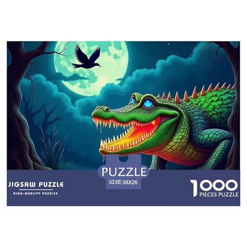 Puzzle Für Erwachsene 1000 Teile CocodriloPuzzlespiele Cartoon Style Geschenke Für Damen Für Erwachsene Und Kinder Ab 14 Jahren 38x26cm/1000pcs von TZOVPCDFA