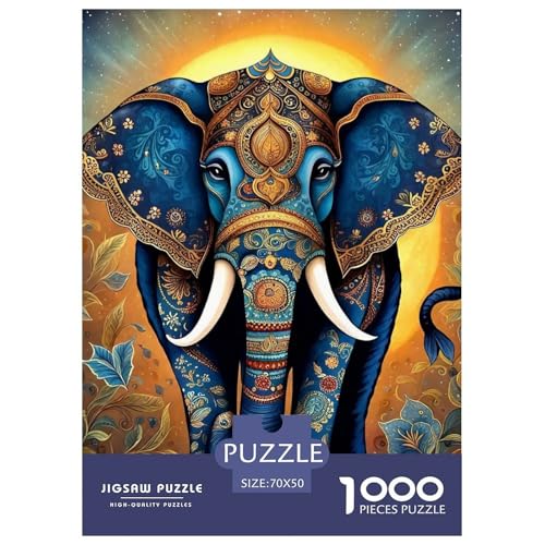 Puzzle Für Erwachsene 1000 Teile ElefantenPuzzlespiele Animal Theme Geschenke Für Damen Für Erwachsene Und Kinder Ab 14 Jahren 70x50cm/1000pcs von TZOVPCDFA