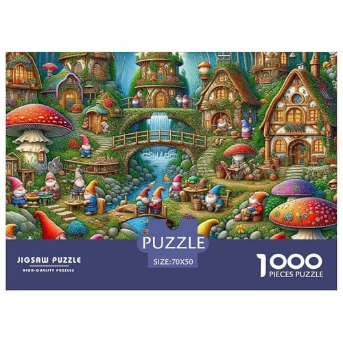 Puzzle Für Erwachsene 1000 Teile ElfErwachsene Puzzles Pädagogisches Spiel Dwarf Village Für Familie Freunde Für Erwachsene Kinder 70x50cm/1000pcs von TZOVPCDFA