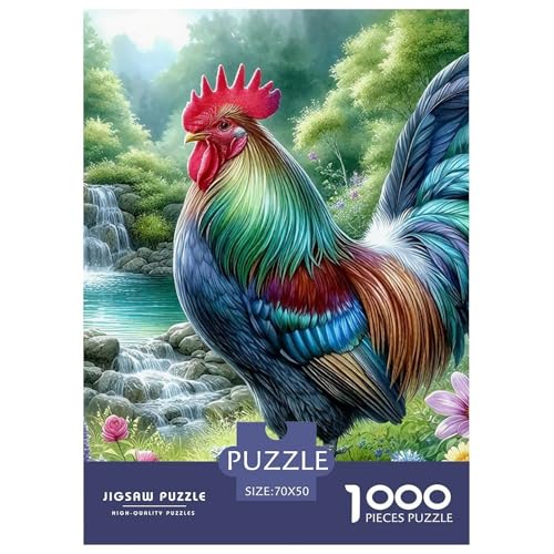 Puzzle Für Erwachsene 1000 Teile HahnPuzzlespiele Poultry Theme Geschenke Für Damen Für Erwachsene Und Kinder Ab 14 Jahren 70x50cm/1000pcs von TZOVPCDFA