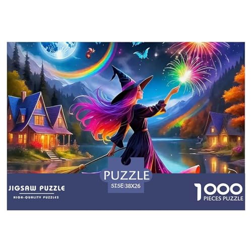 Puzzle Für Erwachsene 1000 Teile HexeHerausforderung Spielzeug Halloween Theme Geschenke Für Damen Für Erwachsene Und Kinder Ab 14 Jahren 38x26cm/1000pcs Puzzle Für Erwachsene 1000 Teile HexeHerausforderung Spielzeug Halloween Theme Geschenke Für Damen Für Erwachsene Und Kinder Ab 14 Jahren 38x26cm/1000pcs von TZOVPCDFA