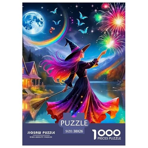 Puzzle Für Erwachsene 1000 Teile HexeLernspiel Halloween Theme Geschenke Für Damen Für Erwachsene Kinder 38x26cm/1000pcs Puzzle Für Erwachsene 1000 Teile HexeLernspiel Halloween Theme Geschenke Für Damen Für Erwachsene Kinder 38x26cm/1000pcs von TZOVPCDFA