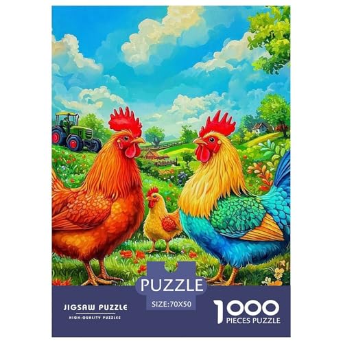 Puzzle Für Erwachsene 1000 Teile Hühnchen Lernspiel Country Style Für Familie Freunde Für Erwachsene Kinder 70x50cm von TZOVPCDFA