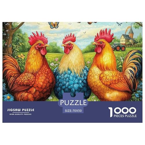 Puzzle Für Erwachsene 1000 Teile Hühnchen Pädagogisches Spiel Country Style Geschenke Für Damen Für Erwachsene Kinder 70x50cm Puzzle Für Erwachsene 1000 Teile Hühnchen Pädagogisches Spiel Country Style Geschenke Für Damen Für Erwachsene Kinder 70x50cm von TZOVPCDFA