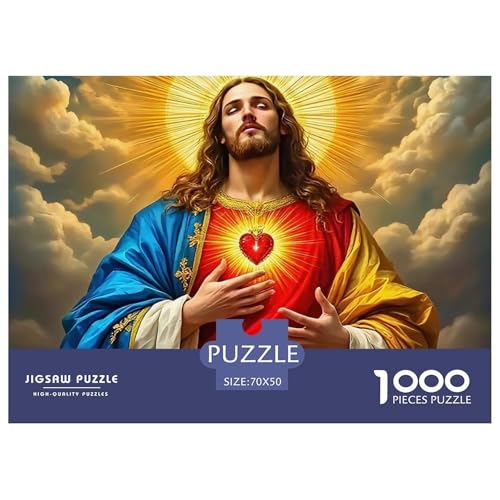 Puzzle Für Erwachsene 1000 Teile Jesus - ReligionHerausforderung Spielzeug Christian Themes Geschenke Für Damen Für Erwachsene Kinder 70x50cm/1000pcs Puzzle Für Erwachsene 1000 Teile Jesus - ReligionHerausforderung Spielzeug Christian Themes Geschenke Für Damen Für Erwachsene Kinder 70x50cm/1000pcs von TZOVPCDFA