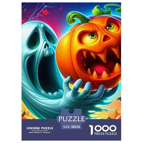 Puzzle Für Erwachsene 1000 Teile Jumbie KürbisseHerausforderung Spielzeug Halloween Theme Für Familie Freunde Für Erwachsene Und Kinder Ab 14 Jahren 38x26cm/1000pcs von TZOVPCDFA
