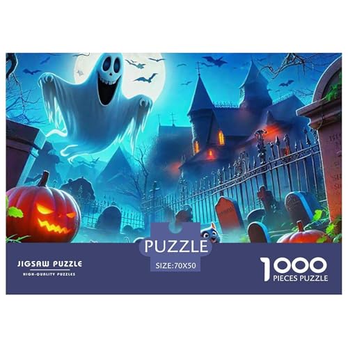 Puzzle Für Erwachsene 1000 Teile Jumbie KürbisseHerausforderung Spielzeug Halloween Theme Geschenke Für Damen Für Erwachsene Und Kinder Ab 14 Jahren 70x50cm/1000pcs von TZOVPCDFA