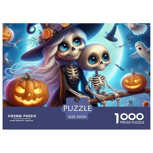 Puzzle Für Erwachsene 1000 Teile Jumbie KürbisseLernspiel Halloween Theme Für Familie Freunde Für Erwachsene Kinder 70x50cm/1000pcs von TZOVPCDFA