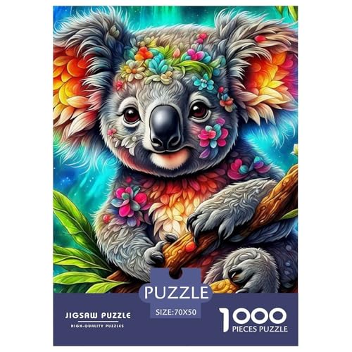 Puzzle Für Erwachsene 1000 Teile KoalaLernspiel DschungelAnimal Theme Geschenke Für Damen Für Erwachsene Und Kinder Ab 14 Jahren 70x50cm/1000pcs von TZOVPCDFA