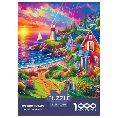 Puzzle Für Erwachsene 1000 Teile KüstenlandschaftLernspiel Coastal Theme Geschenke Für Damen Für Erwachsene Und Kinder Ab 14 Jahren 70x50cm/1000pcs von TZOVPCDFA