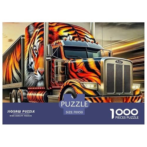 Puzzle Für Erwachsene 1000 Teile Lastwagen Pädagogisches Spiel Cool Big Auto Für Familie Freunde Für Erwachsene Kinder 70x50cm von TZOVPCDFA