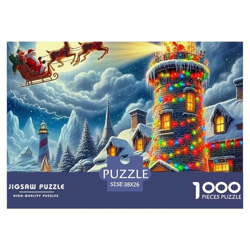 Puzzle Für Erwachsene 1000 Teile LeuchtturmLernspiel KüstenlandschaftTheme Für Familie Freunde Für Erwachsene Und Kinder Ab 14 Jahren 38x26cm/1000pcs von TZOVPCDFA