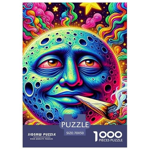 Puzzle Für Erwachsene 1000 Teile Mond Pädagogisches Spiel Fantasy Style Geschenke Für Damen Für Erwachsene Kinder 70x50cm von TZOVPCDFA