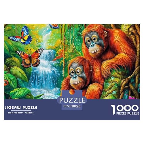 Puzzle Für Erwachsene 1000 Teile Orangutan Pädagogisches Spiel Animal Theme Geschenke Für Männer Für Erwachsene Kinder 38x26cm Puzzle Für Erwachsene 1000 Teile Orangutan Pädagogisches Spiel Animal Theme Geschenke Für Männer Für Erwachsene Kinder 38x26cm von TZOVPCDFA
