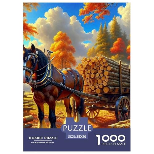 Puzzle Für Erwachsene 1000 Teile PferdLernspiel Animal Theme Für Familie Freunde Für Erwachsene Und Kinder Ab 14 Jahren 38x26cm/1000pcs von TZOVPCDFA