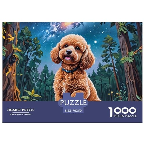 Puzzle Für Erwachsene 1000 Teile PoodlePuzzle Für Erwachsene Pet HundLernspiel Herausforderung Spielzeug 1000 Teile Puzzles Für Erwachsene Kinder 70x50cm/1000pcs von TZOVPCDFA