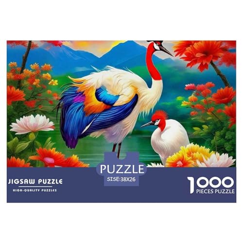 Puzzle Für Erwachsene 1000 Teile Rotgekrönter Kran Pädagogisches Spiel Crane Themed Geschenke Für Männer Für Erwachsene Kinder 38x26cm Puzzle Für Erwachsene 1000 Teile Rotgekrönter Kran Pädagogisches Spiel Crane Themed Geschenke Für Männer Für Erwachsene Kinder 38x26cm von TZOVPCDFA