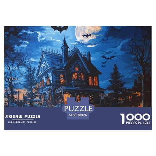 Puzzle Für Erwachsene 1000 Teile Schloss Puzzles Für Erwachsene Pädagogisches Spiel Herausforderung Spielzeug Halloween 1000 Teile Puzzles Für Erwachsene Kinder 38x26cm/1000pcs von TZOVPCDFA