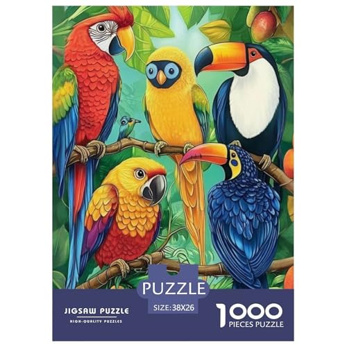 Puzzle Für Erwachsene 1000 Teile Tukan Pädagogisches Spiel Jungle Animal Theme Für Familie Freunde Für Erwachsene Kinder 38x26cm von TZOVPCDFA