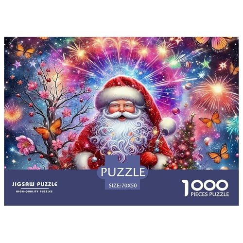 Puzzle Für Erwachsene 1000 Teile WeihnachtsmannLernspiel Christmas Theme Für Familie Freunde Für Erwachsene Und Kinder Ab 14 Jahren 70x50cm/1000pcs von TZOVPCDFA