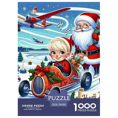 Puzzle Für Erwachsene 1000 Teile WeihnachtsmannLernspiel Christmas Theme Für Familie Freunde Für Erwachsene Und Kinder Ab 14 Jahren 70x50cm/1000pcs von TZOVPCDFA