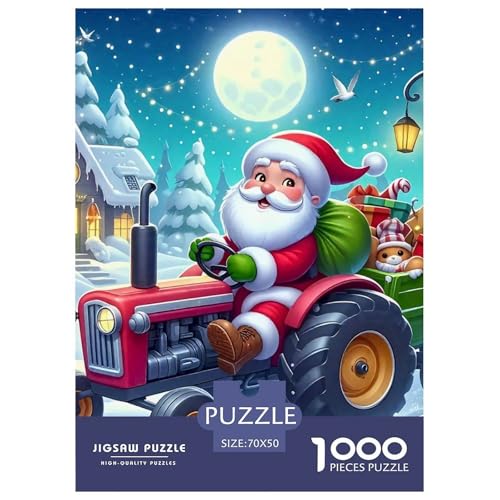 Puzzle Für Erwachsene 1000 Teile WeihnachtsmannLernspiel Christmas Theme Geschenke Für Damen Für Erwachsene Und Kinder Ab 14 Jahren 70x50cm/1000pcs von TZOVPCDFA