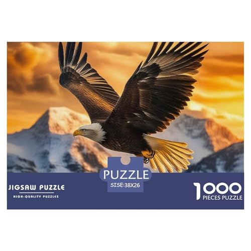 Puzzle Für Erwachsene 1000 Teilige Adler Lernspiel Animal Theme Geschenke Für Männer Für Erwachsene Und Kinder Ab 14 Jahren 38x26cm von TZOVPCDFA