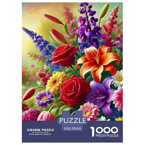 Puzzle Für Erwachsene 1000 Teilige Blumen Lernspiel Rose Für Familie Freunde Für Erwachsene Und Kinder Ab 14 Jahren 70x50cm Puzzle Für Erwachsene 1000 Teilige Blumen Lernspiel Rose Für Familie Freunde Für Erwachsene Und Kinder Ab 14 Jahren 70x50cm von TZOVPCDFA