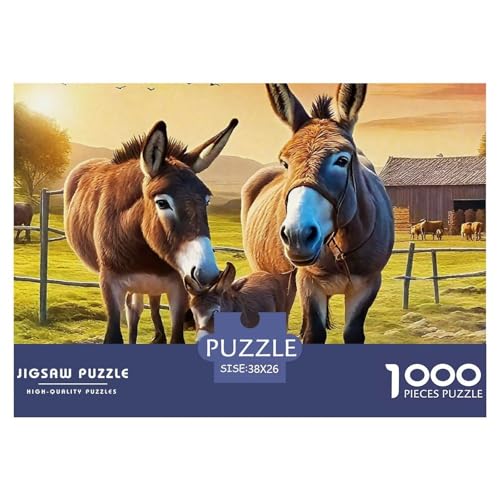 Puzzle Für Erwachsene 1000 Teilige Esel Lernspiel Animal Theme Für Familie Freunde Für Erwachsene Und Kinder Ab 14 Jahren 38x26cm Puzzle Für Erwachsene 1000 Teilige Esel Lernspiel Animal Theme Für Familie Freunde Für Erwachsene Und Kinder Ab 14 Jahren 38x26cm von TZOVPCDFA