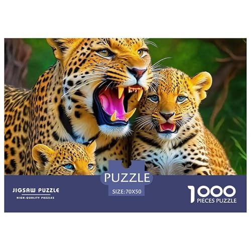 Puzzle Für Erwachsene 1000 Teilige GepardErwachsene Puzzle Lernspiel Wildlife Theme Geschenke Für Damen Für Erwachsene Kinder 70x50cm/1000pcs von TZOVPCDFA