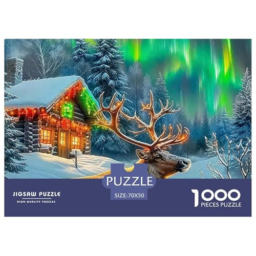 Puzzle Für Erwachsene 1000 Teilige Hirsch Lernspiel Animal Theme Für Familie Freunde Für Erwachsene Kinder 70x50cm von TZOVPCDFA