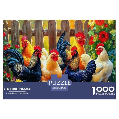 Puzzle Für Erwachsene 1000 Teilige HühnchenErwachsene Puzzle Lernspiel Country Style Geschenke Für Damen Für Erwachsene Und Kinder Ab 14 Jahren 38x26cm/1000pcs von TZOVPCDFA