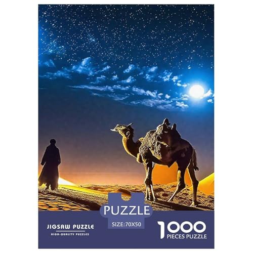 Puzzle Für Erwachsene 1000 Teilige KamelErwachsene Puzzle Lernspiel Landscape Theme Geschenke Für Männer Für Erwachsene Kinder 70x50cm/1000pcs von TZOVPCDFA
