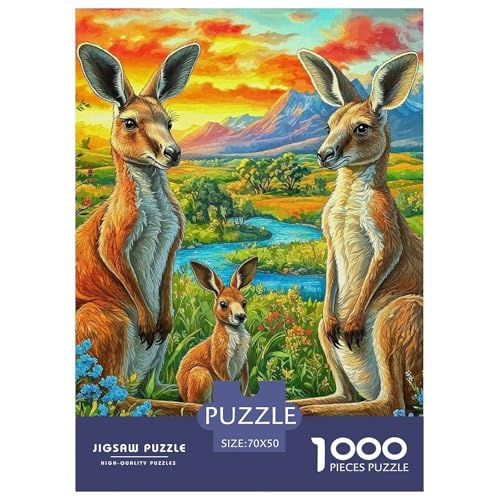 Puzzle Für Erwachsene 1000 Teilige KanguruErwachsene Puzzle Lernspiel Animal Theme Für Familie Freunde Für Erwachsene Und Kinder Ab 14 Jahren 70x50cm/1000pcs von TZOVPCDFA