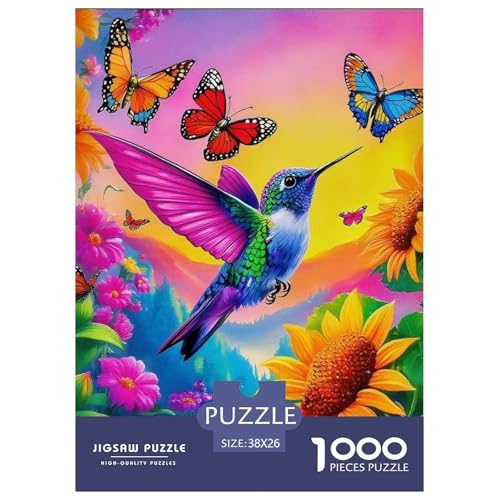Puzzle Für Erwachsene 1000 Teilige KolibriErwachsene Puzzle Lernspiel Animal Theme Geschenke Für Damen Für Erwachsene Und Kinder Ab 14 Jahren 38x26cm/1000pcs von TZOVPCDFA