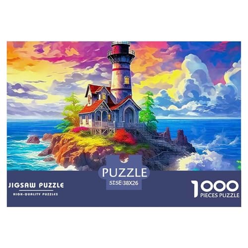 Puzzle Für Erwachsene 1000 Teilige LeuchtturmErwachsene Puzzle Lernspiel Coastline Geschenke Für Damen Für Erwachsene Kinder 38x26cm/1000pcs von TZOVPCDFA