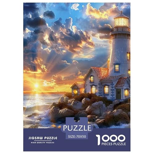 Puzzle Für Erwachsene 1000 Teilige LeuchtturmErwachsene Puzzle Lernspiel Coastline Geschenke Für Damen Für Erwachsene Und Kinder Ab 14 Jahren 70x50cm/1000pcs von TZOVPCDFA