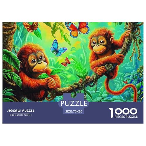 Puzzle Für Erwachsene 1000 Teilige OrangutanErwachsene Puzzle Lernspiel Animal Theme Geschenke Für Damen Für Erwachsene Und Kinder Ab 14 Jahren 70x50cm/1000pcs von TZOVPCDFA