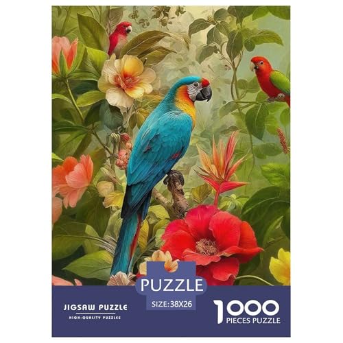 Puzzle Für Erwachsene 1000 Teilige Papagei Puzzlespiele Animal Theme Für Familie Freunde Für Erwachsene Kinder 38x26cm von TZOVPCDFA