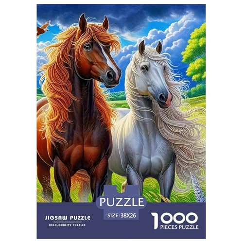 Puzzle Für Erwachsene 1000 Teilige Pferd Pädagogisches Spiel Ranch Theme Geschenke Für Damen Für Erwachsene Kinder 38x26cm Puzzle Für Erwachsene 1000 Teilige Pferd Pädagogisches Spiel Ranch Theme Geschenke Für Damen Für Erwachsene Kinder 38x26cm von TZOVPCDFA