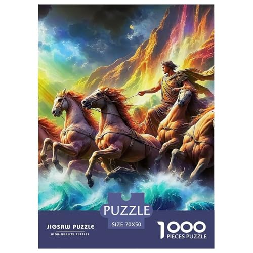 Puzzle Für Erwachsene 1000 Teilige PferdErwachsene Puzzle Lernspiel Animal Theme Geschenke Für Damen Für Erwachsene Kinder 70x50cm/1000pcs von TZOVPCDFA