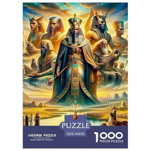 Puzzle Für Erwachsene 1000 Teilige PharaoErwachsene Puzzles Pädagogisches Spiel Ancient Egypt Geschenke Für Damen Für Erwachsene Und Kinder Ab 14 Jahren 70x50cm/1000pcs von TZOVPCDFA