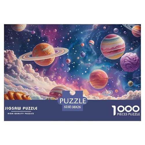 Puzzle Für Erwachsene 1000 Teilige Planeten Lernspiel Universe Theme Geschenke Für Damen Für Erwachsene Kinder 38x26cm von TZOVPCDFA