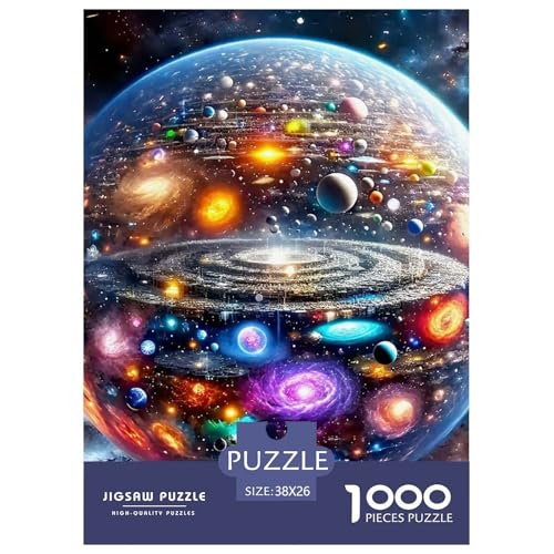 Puzzle Für Erwachsene 1000 Teilige PlanetenErwachsene Puzzles Pädagogisches Spiel Universe Theme Geschenke Für Damen Für Erwachsene Und Kinder Ab 14 Jahren 38x26cm/1000pcs von TZOVPCDFA